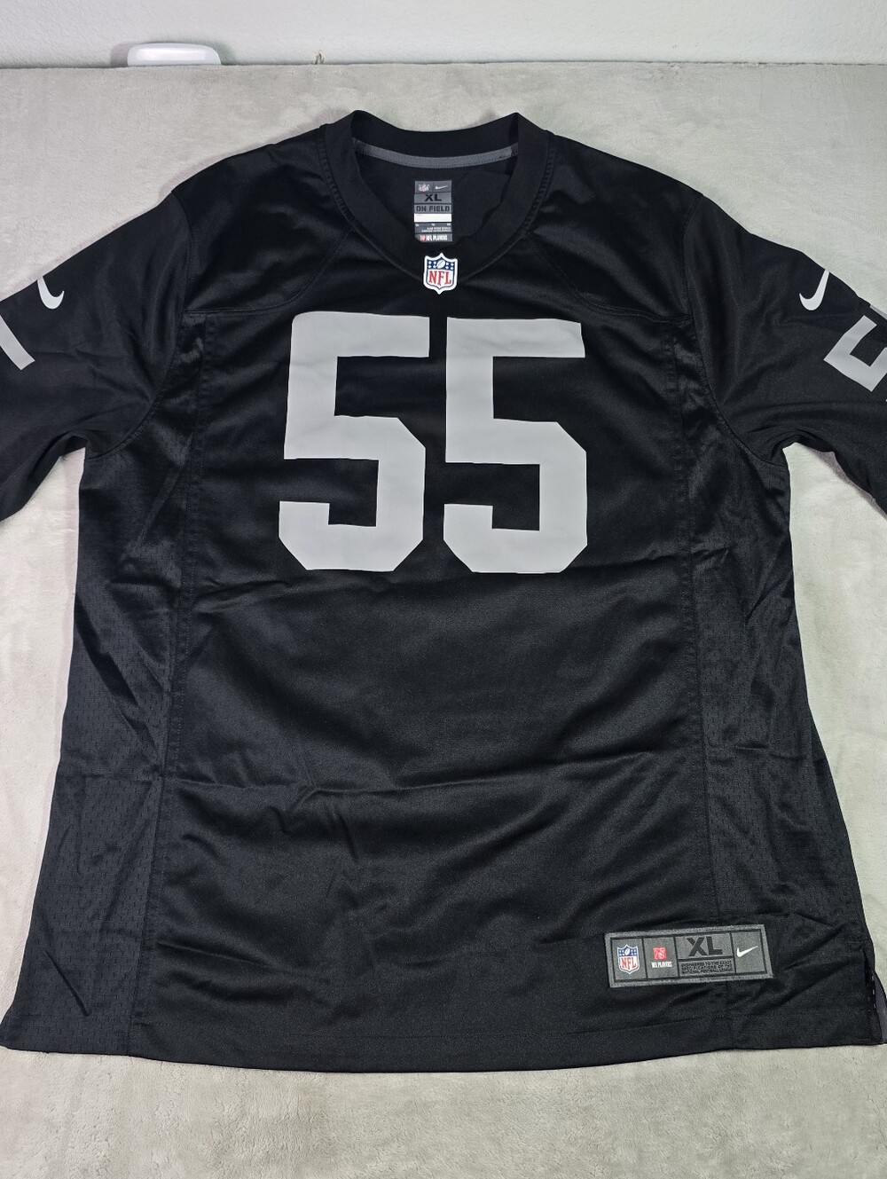 Las Vegas Raiders Chandler Jones #55 Nike Football Jersey Black Size Large - Picture 1 of 8